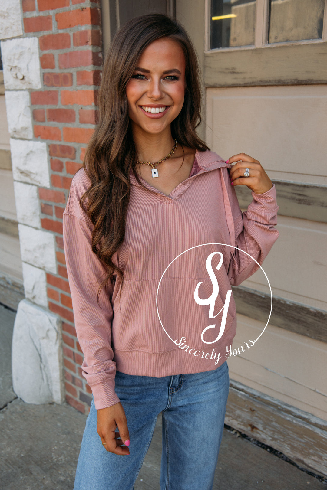 Rhiana Hoodie - Dusty Peach