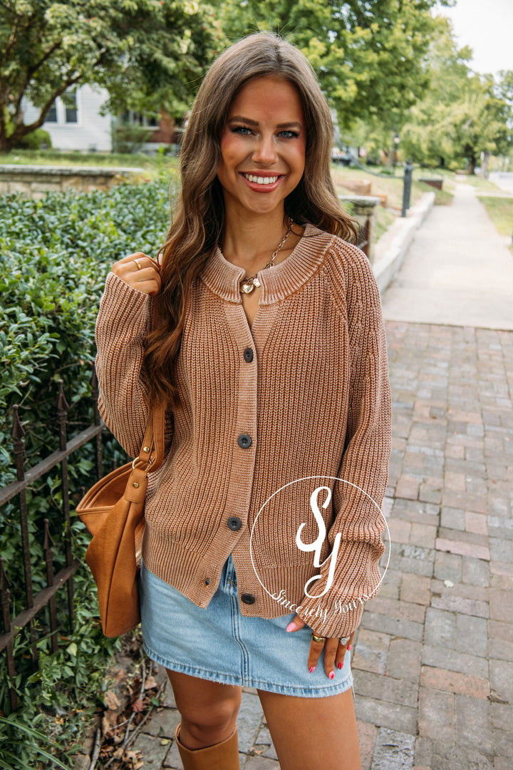 Coffee Aroma Sweater- Camel