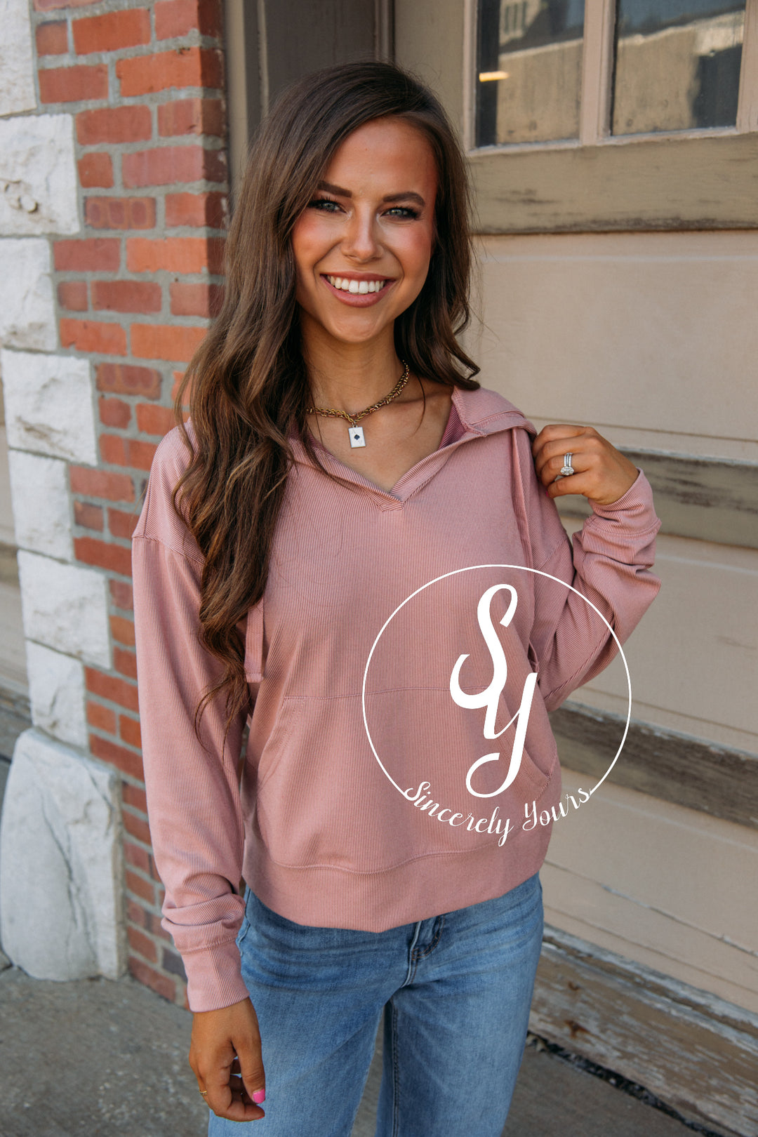 Rhiana Hoodie - Dusty Peach