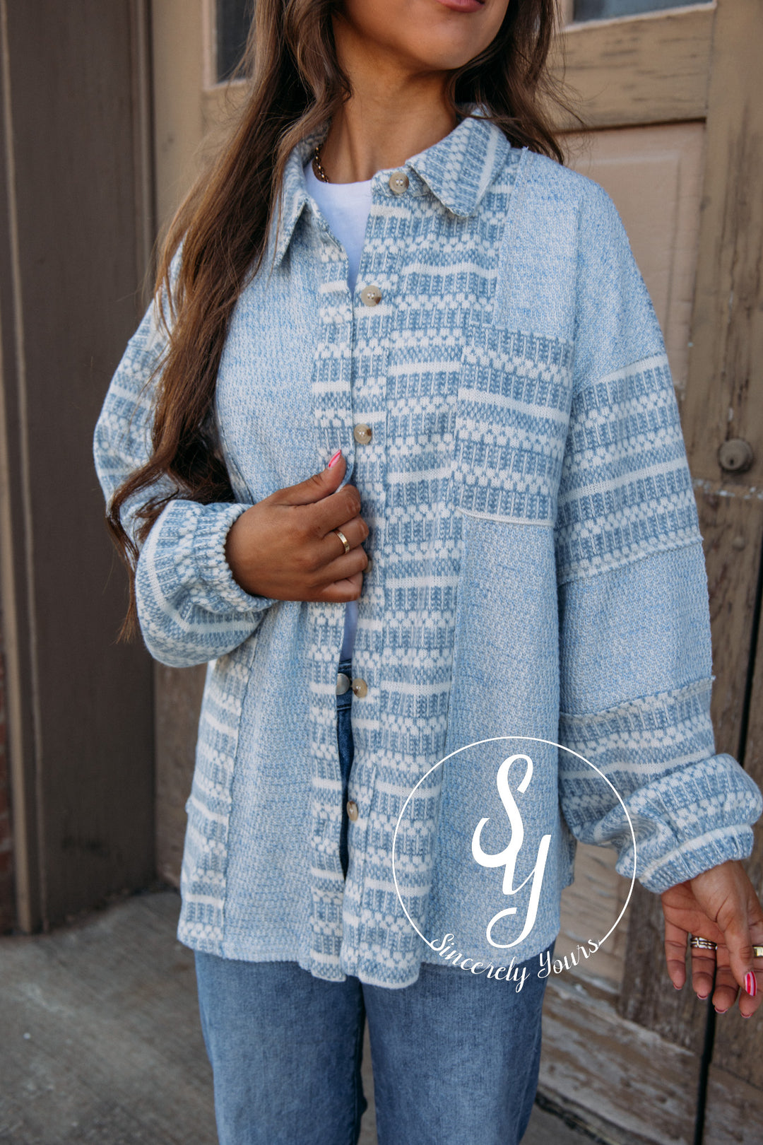 Cloud Filled Days Jacket - Sky