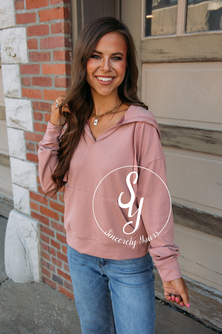 Rhiana Hoodie - Dusty Peach