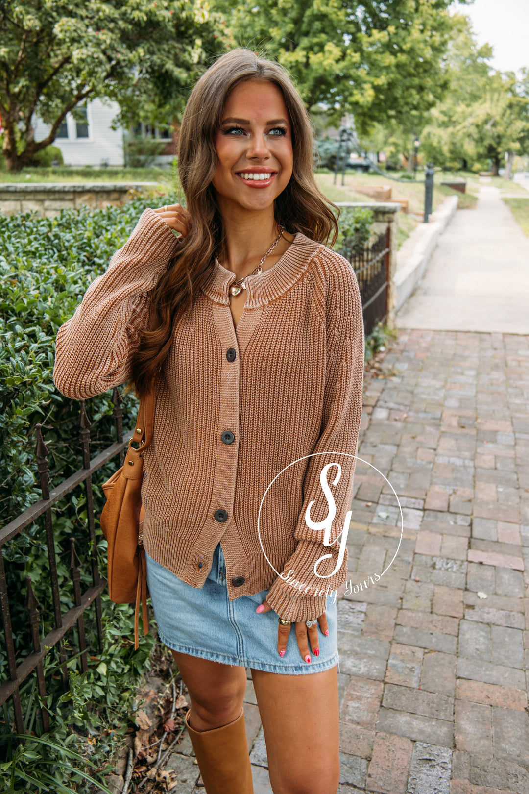 Coffee Aroma Sweater- Camel