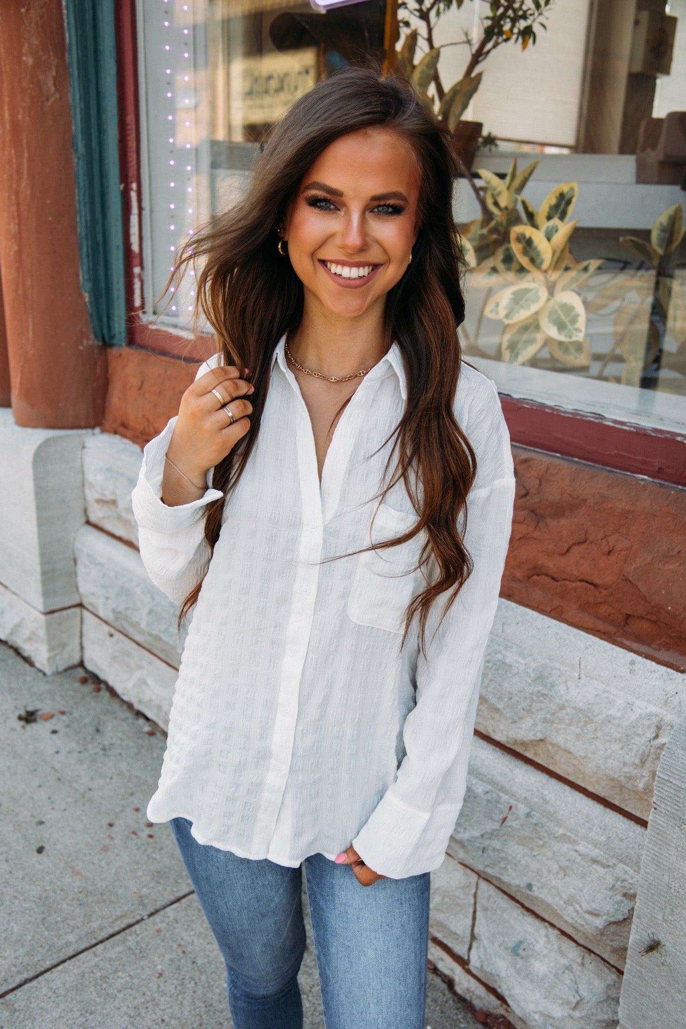 Hopeless Romantic Top -White