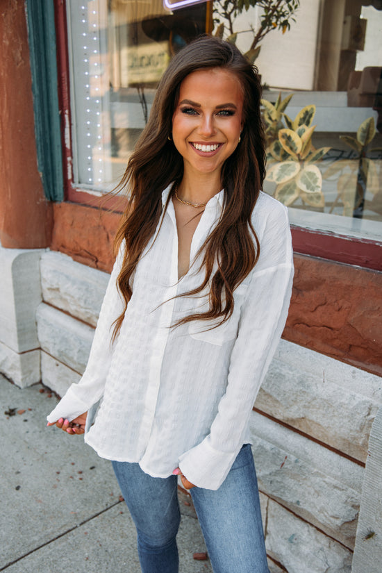 Hopeless Romantic Top -White