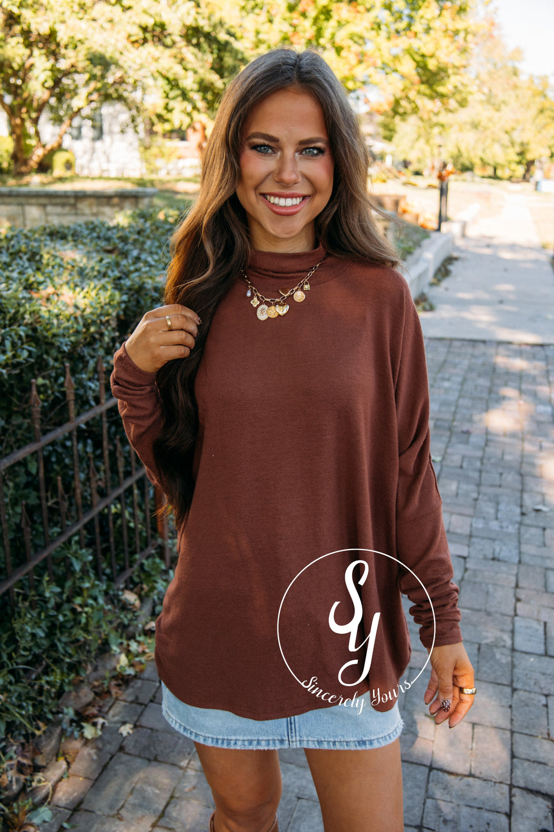 Perfect Basic Top - Chestnut