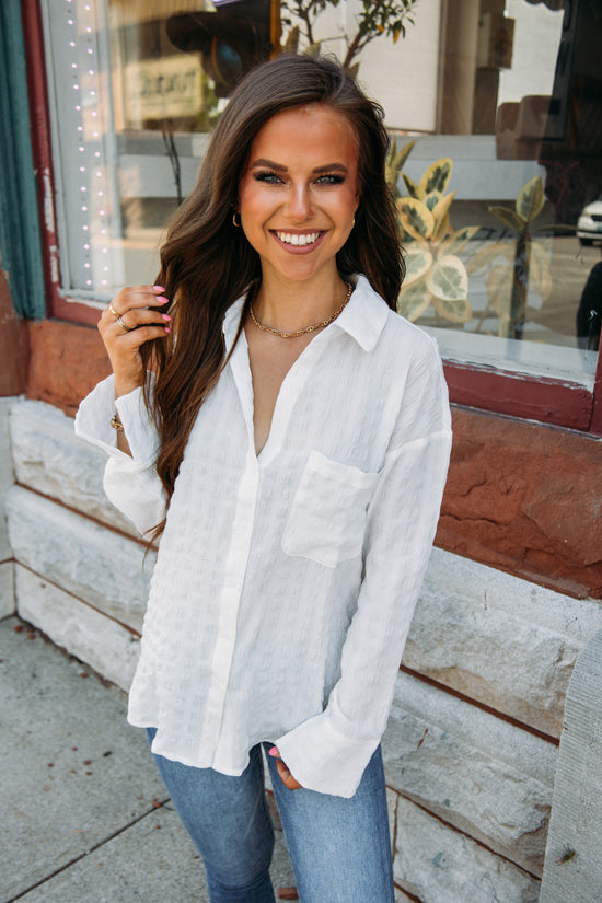 Hopeless Romantic Top -White