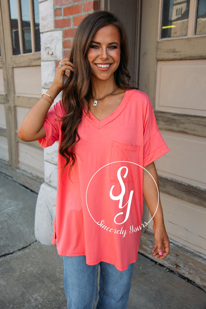 Big Smile Tee - Hot Pink