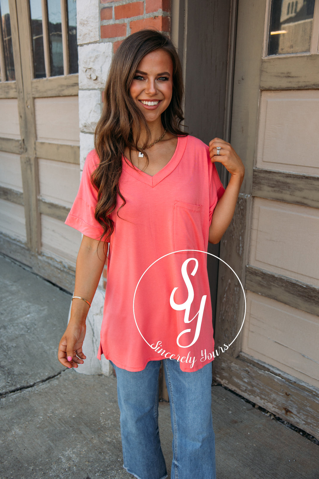 Big Smile Tee - Hot Pink