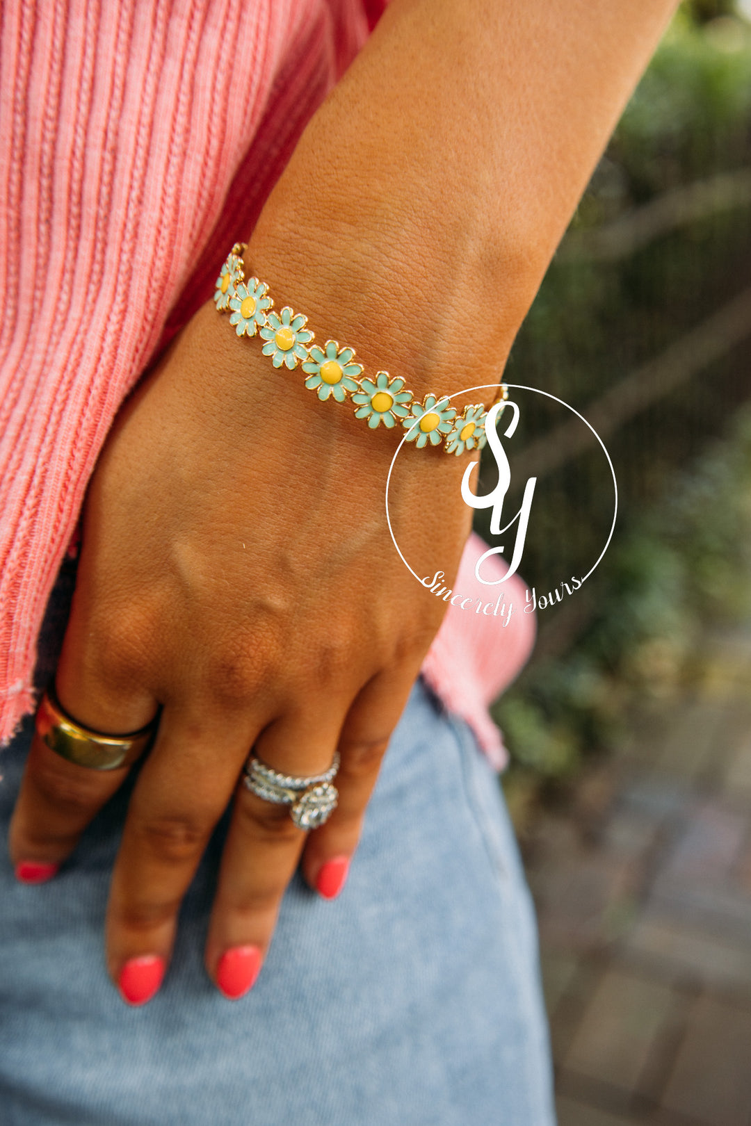 Daisy Hope Bracelet-Green