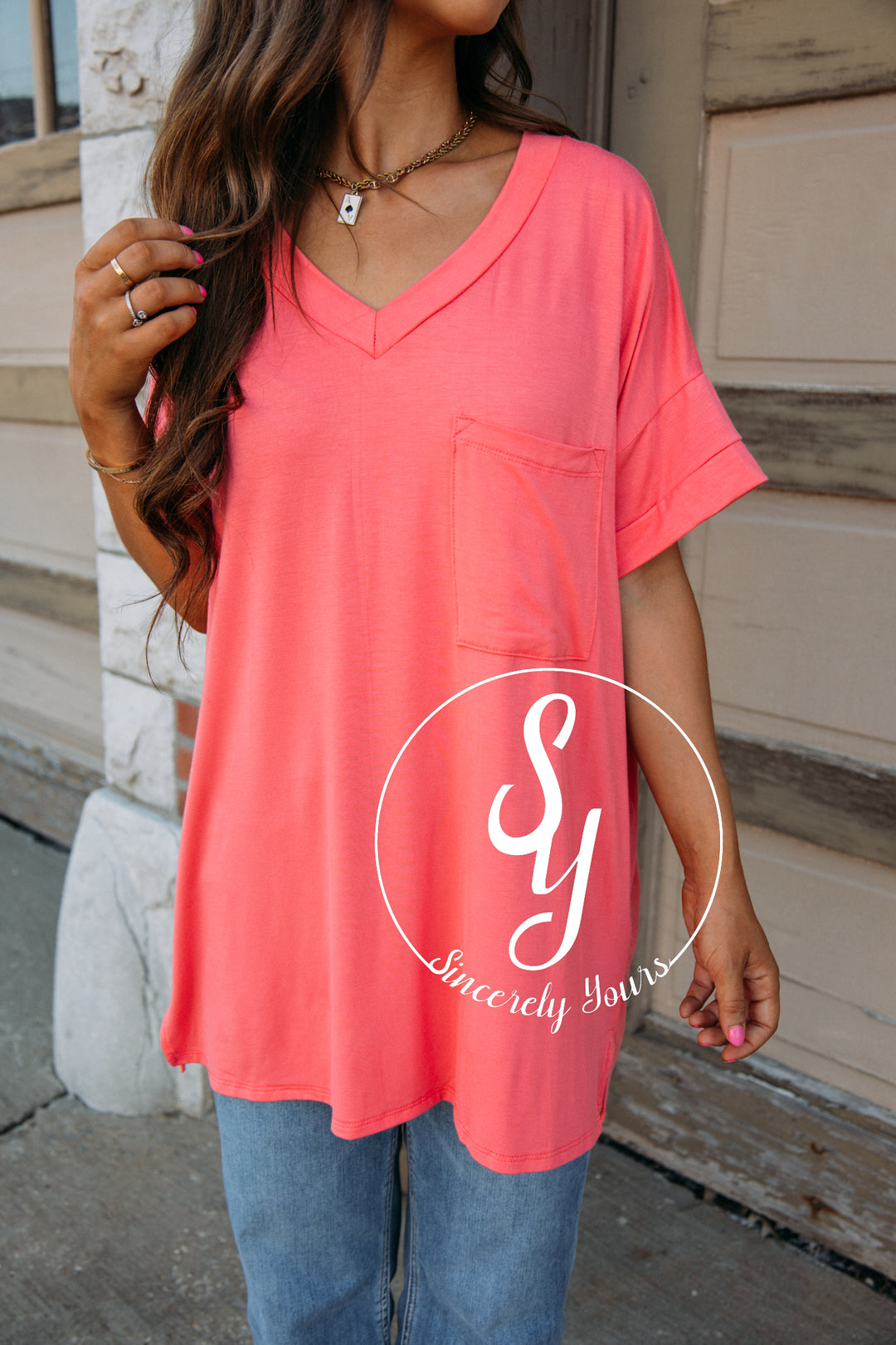 Big Smile Tee - Hot Pink