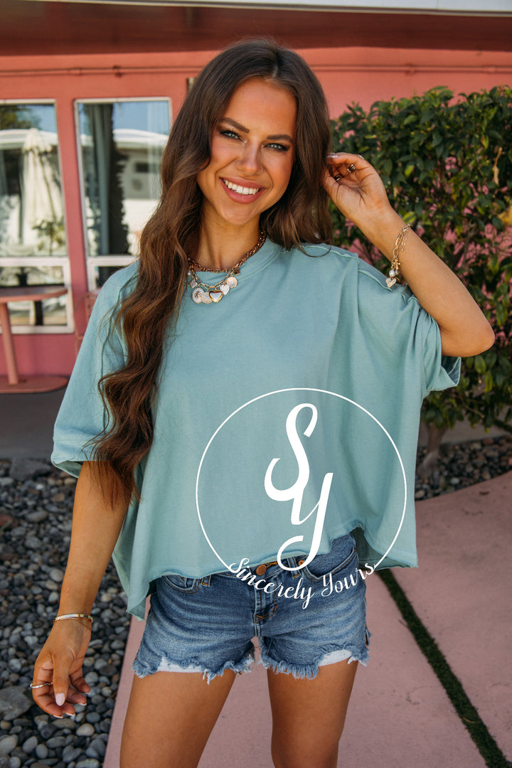 Street Style Top- Sage