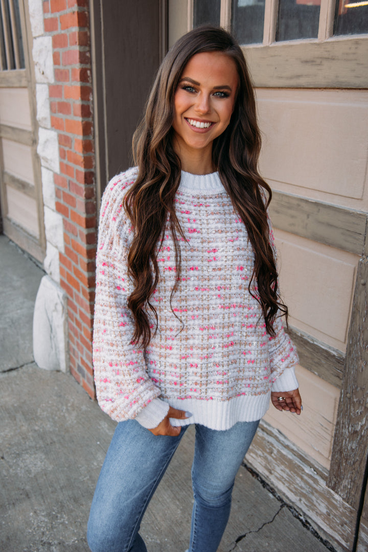 Stay Kind Sweater- Cream