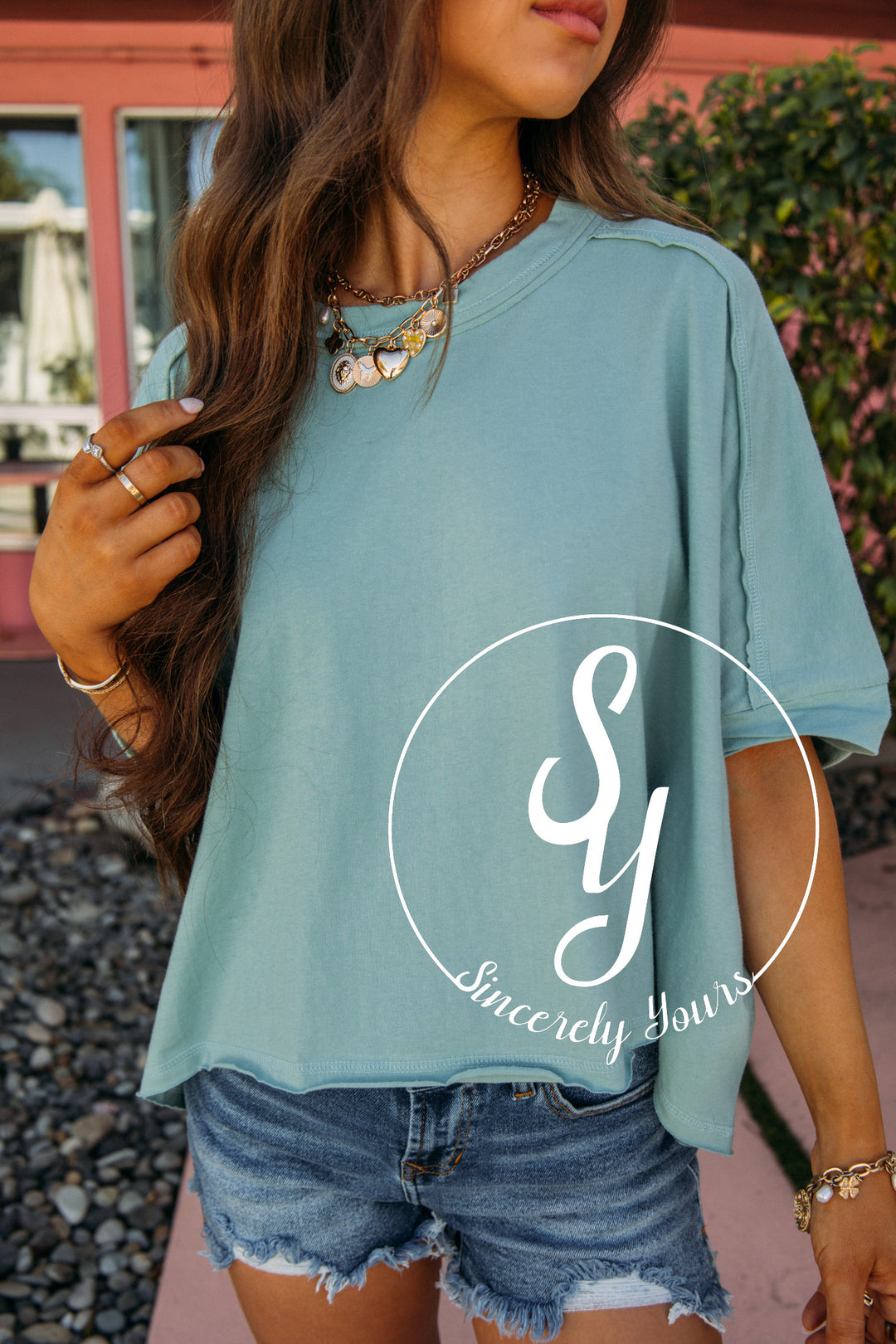 Street Style Top- Sage