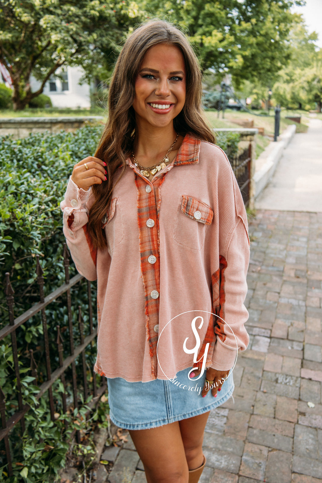 Dreamy Moment Blouse- Rust