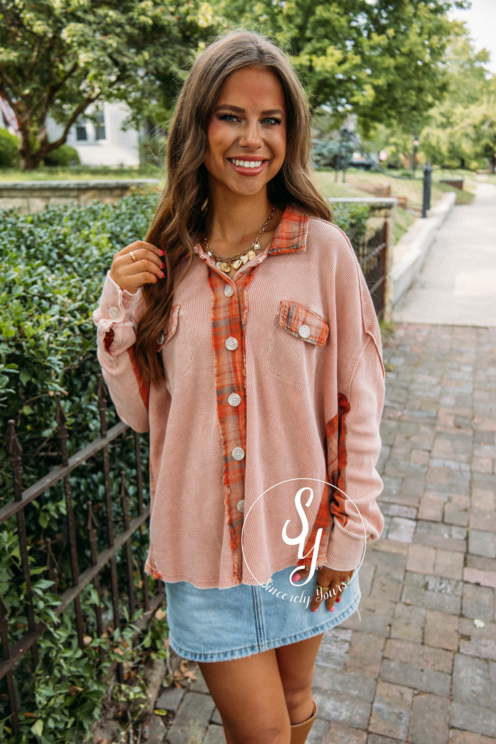 Dreamy Moment Blouse- Rust