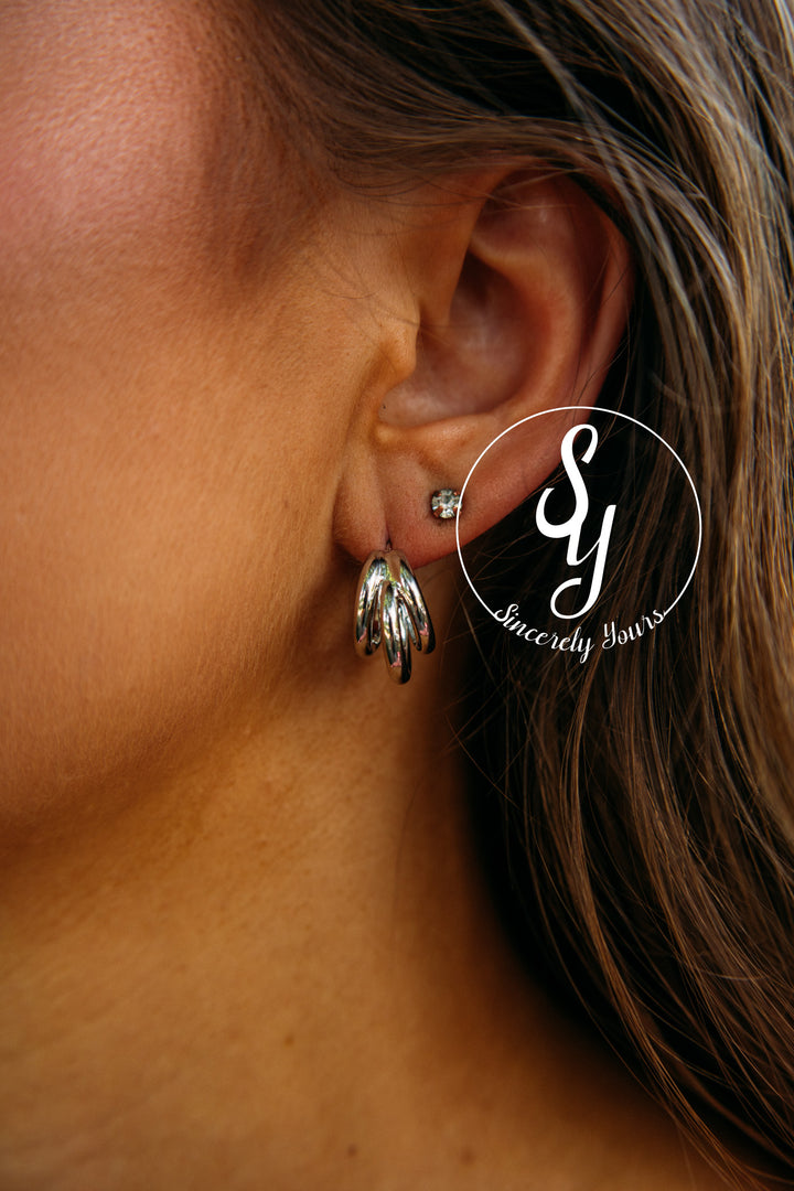 Tiny Twinkles Earrings- Silver