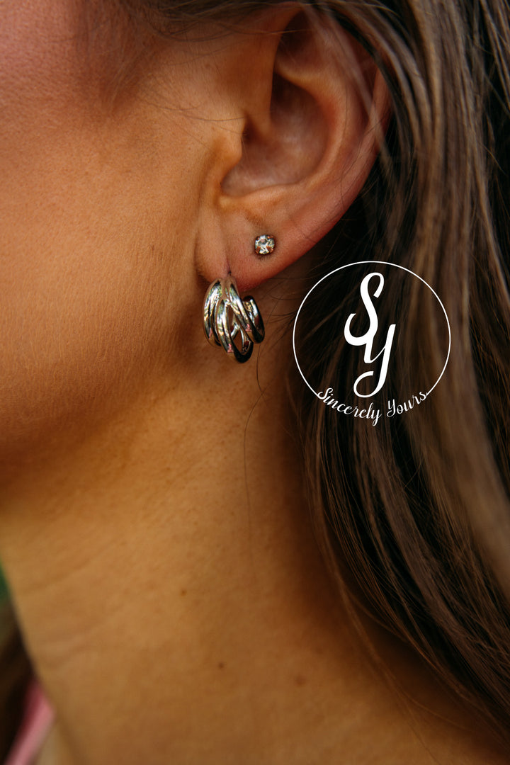 Tiny Twinkles Earrings- Silver