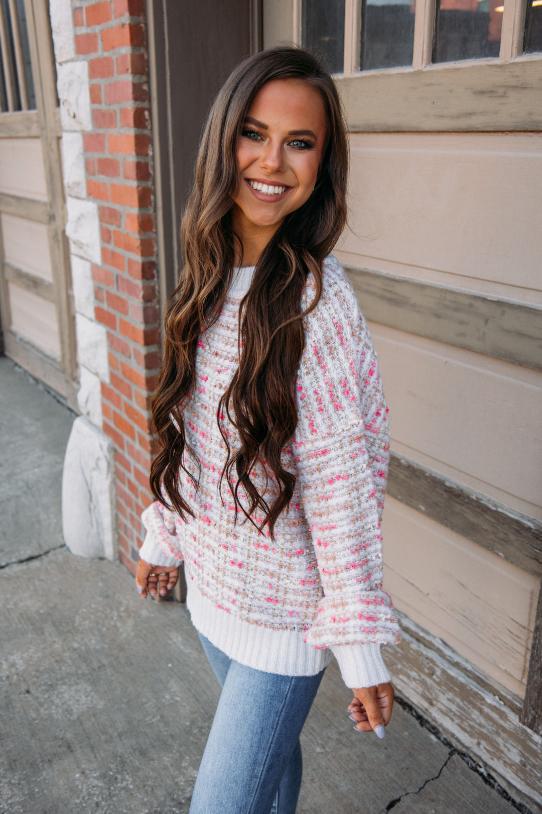 Stay Kind Sweater- Cream