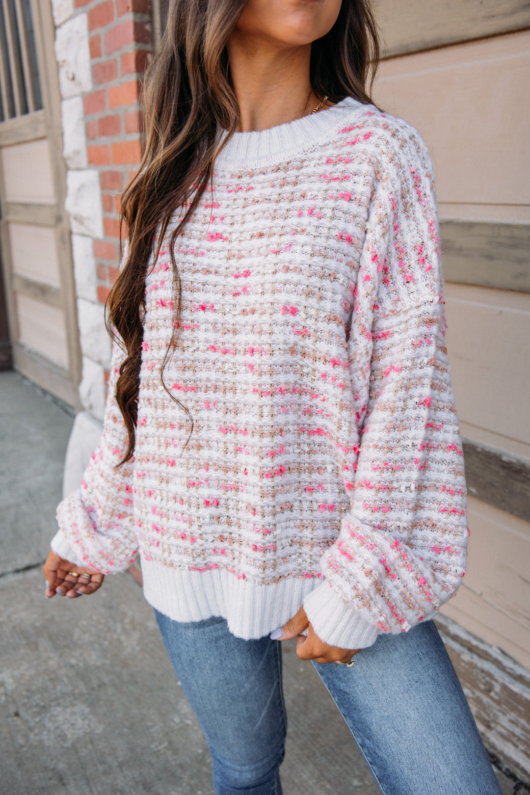 Stay Kind Sweater- Cream