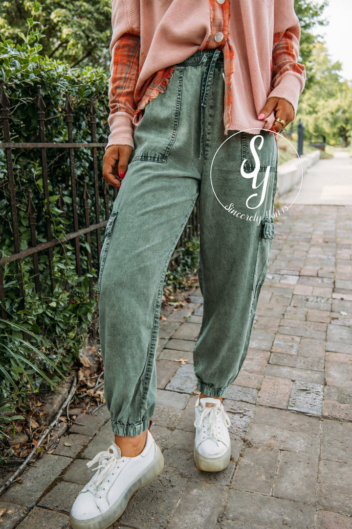 Cozy Haven Pants- Olive