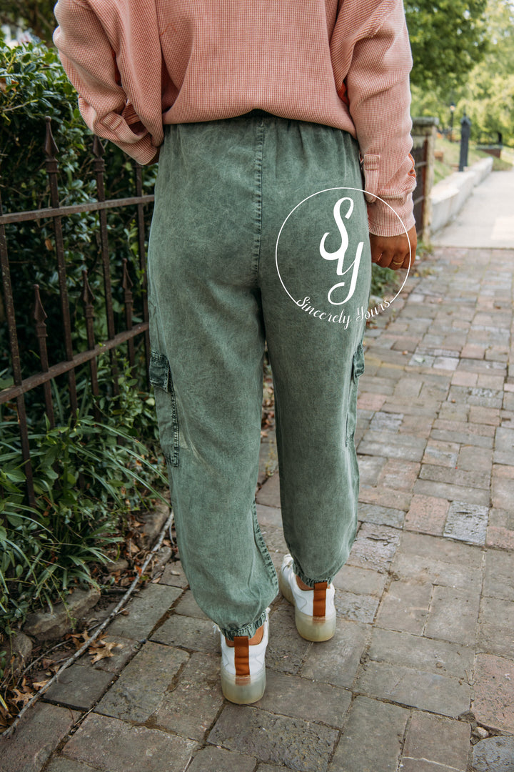 Cozy Haven Pants- Olive