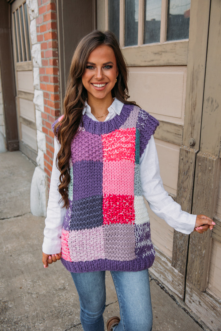 Around the Block Vest - Multi Color