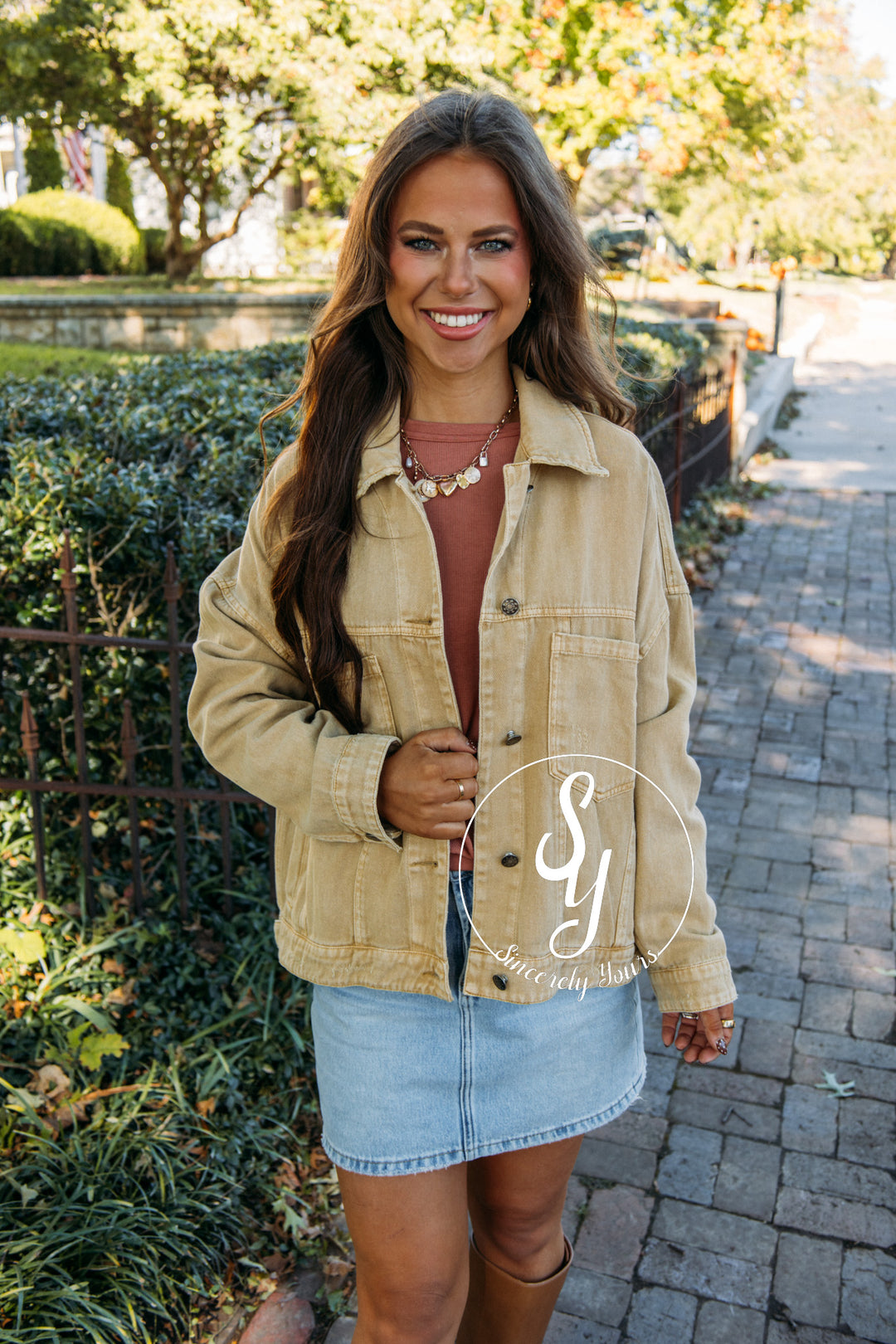 Latte Sippin Jacket - Tea Satin
