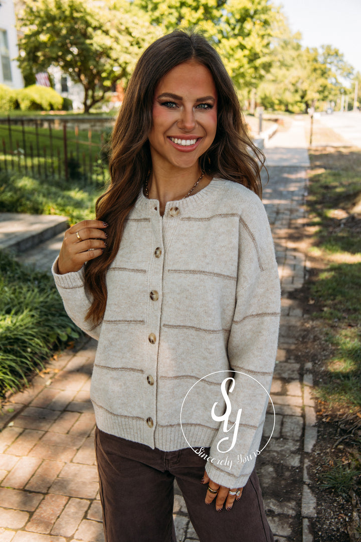 Sweet Life Cardigan- Oatmeal