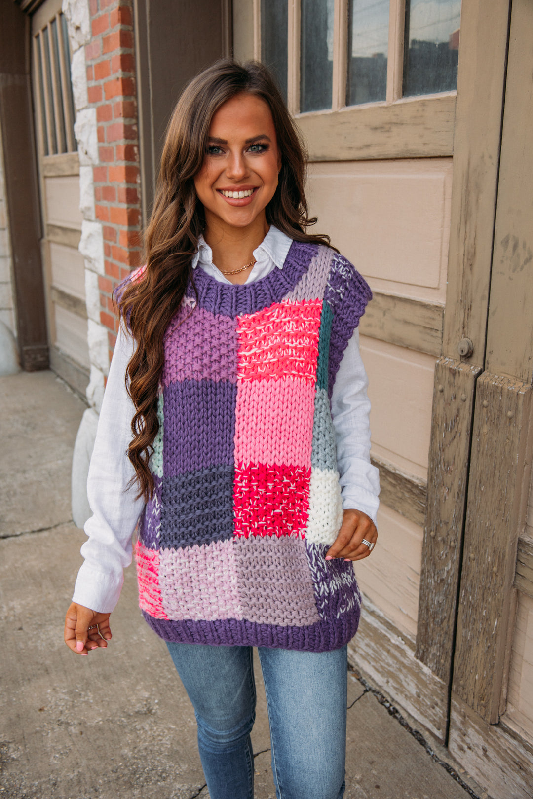 Around the Block Vest - Multi Color