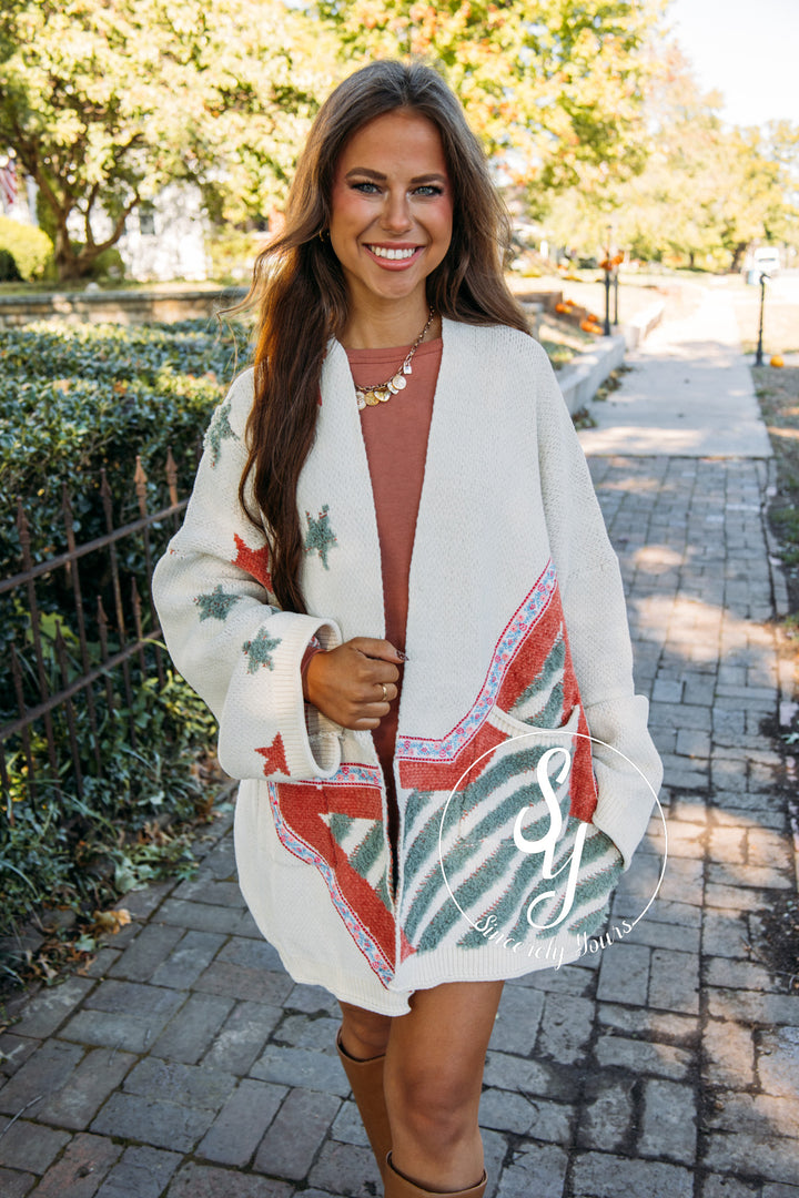 Star Of The Show Cardigan - Cream