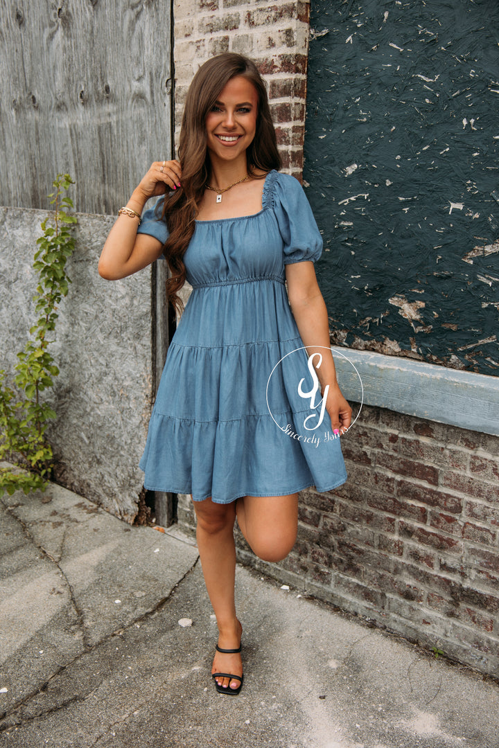 Dallas Dress - Chambray