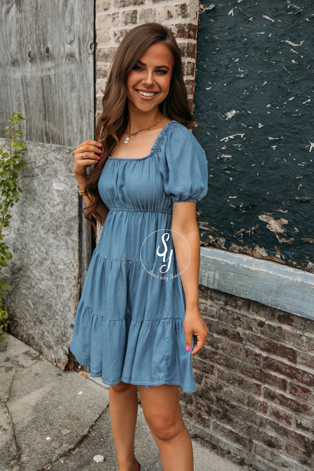 Dallas Dress - Chambray