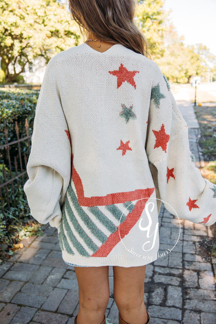 Star Of The Show Cardigan - Cream