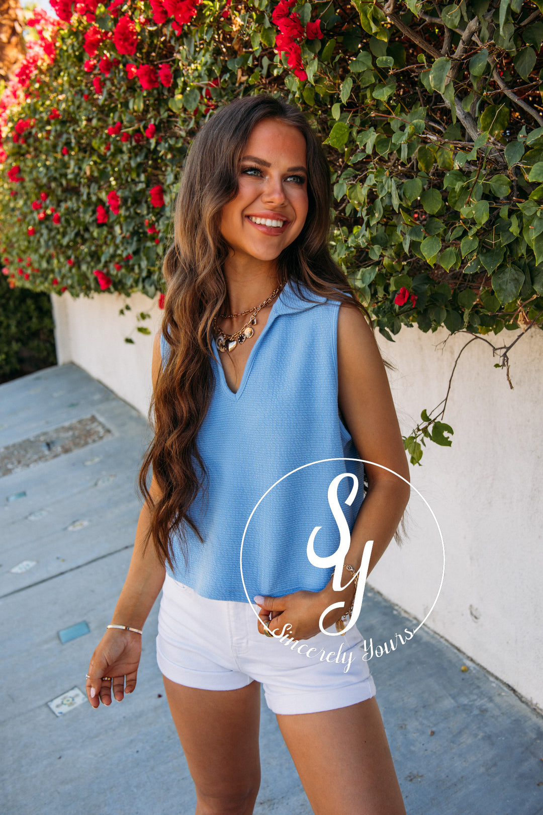 Annie Top- Blue