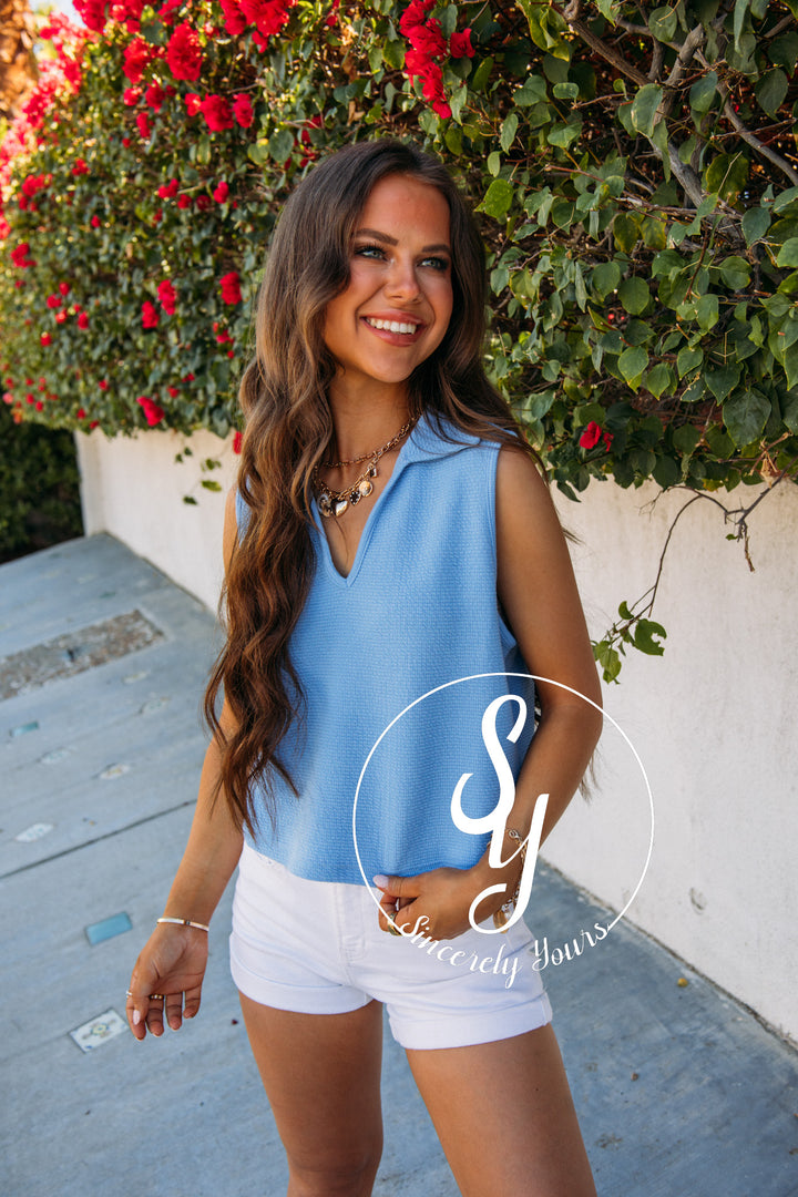 Annie Top- Blue