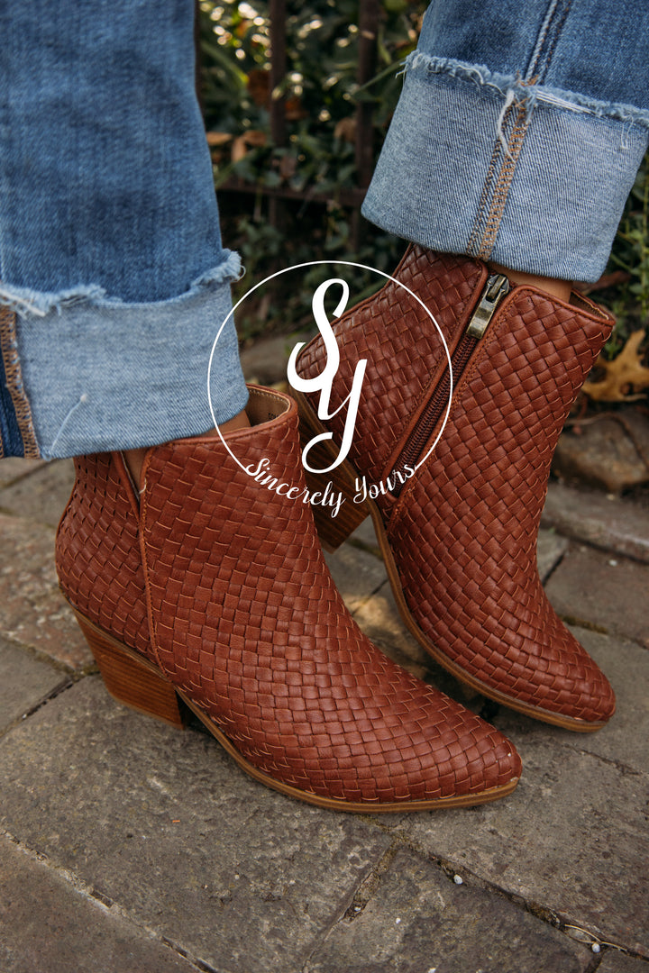 Here It Is Booties - Bourbon