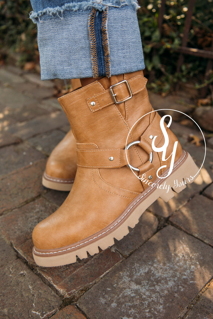 Take Your Pick Booties - Caramel