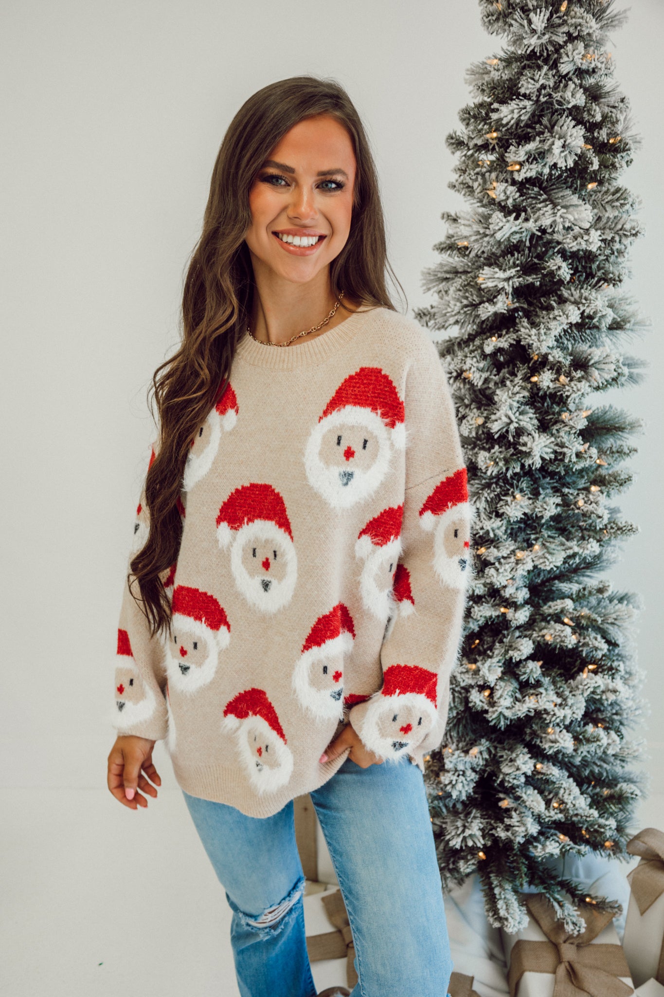 Only Santa Sweater - Oatmeal