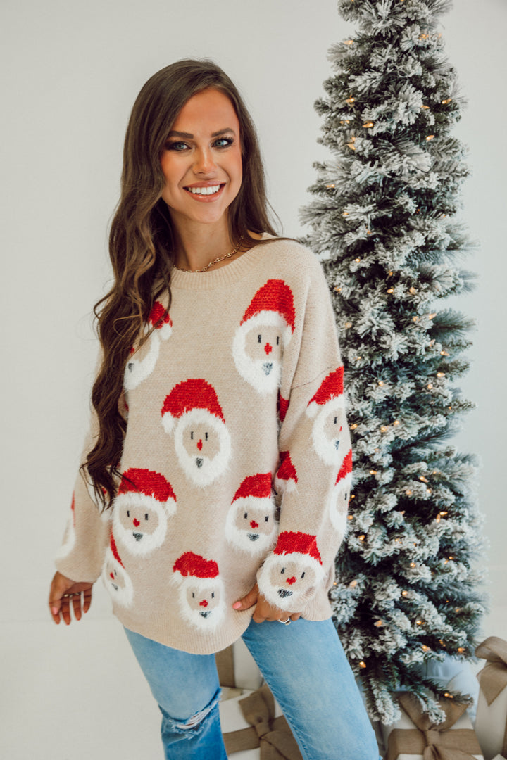 Only Santa Sweater - Oatmeal