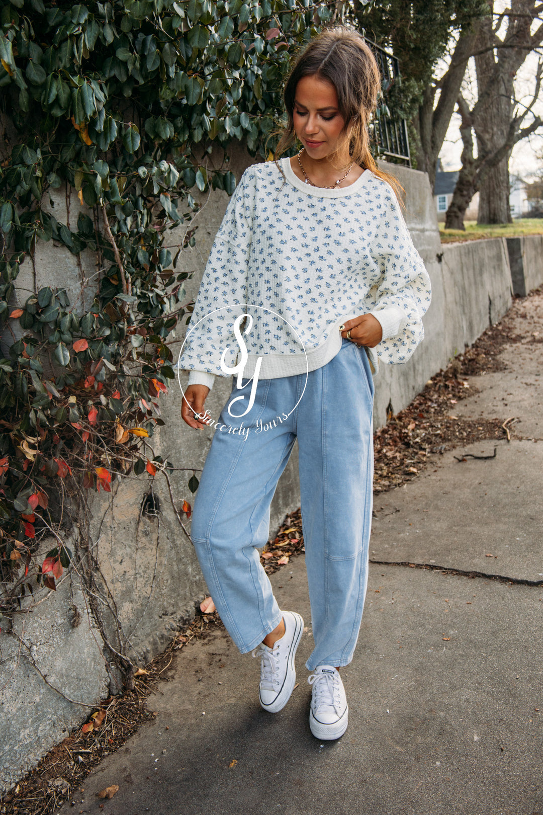 Relax And Comfy Barrel Pants - Light Blue