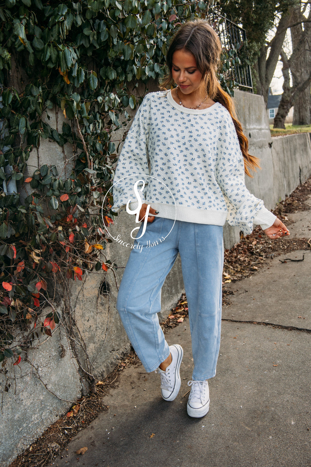 Relax And Comfy Barrel Pants - Light Blue