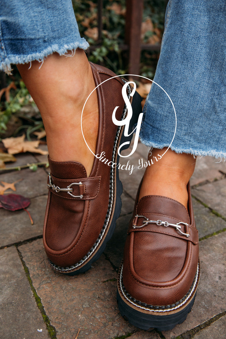 City Girl Loafer -Dark Cognac