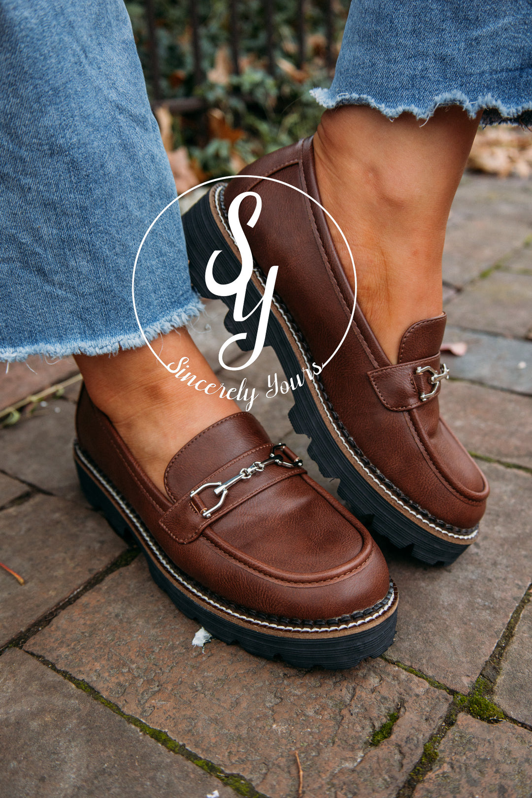 City Girl Loafer -Dark Cognac