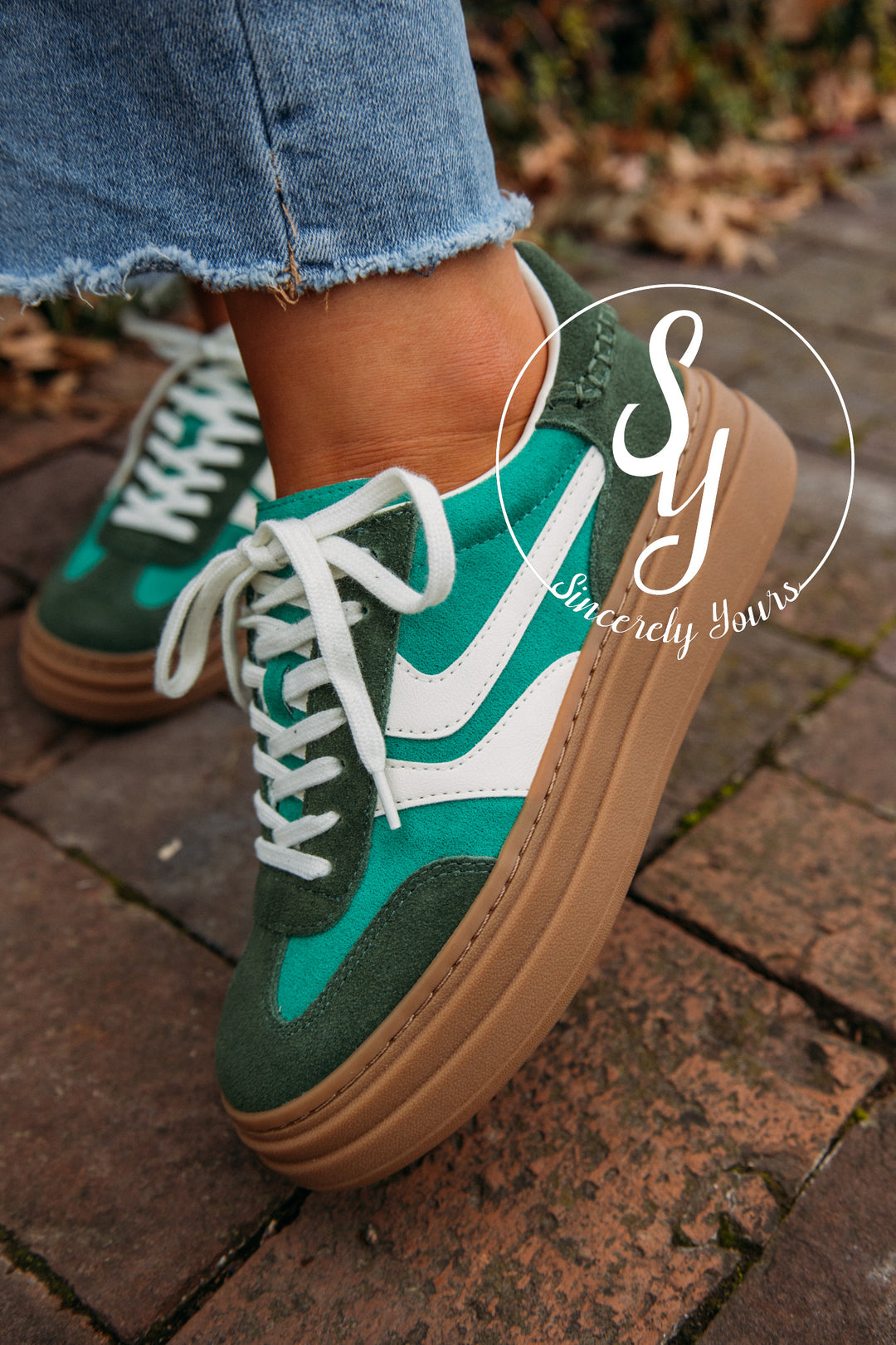 Steve Madden: Dodge Sneaker Green – Sincerely Yours