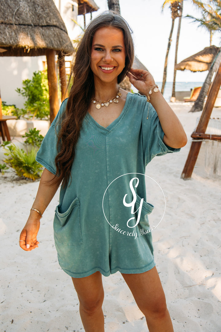 Sunrise Romper - Sage