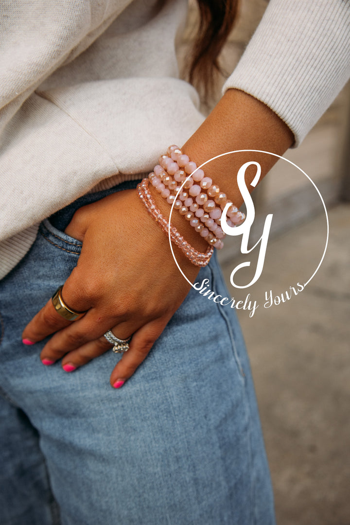 Coastal Feel Bracelet Stack - Pink