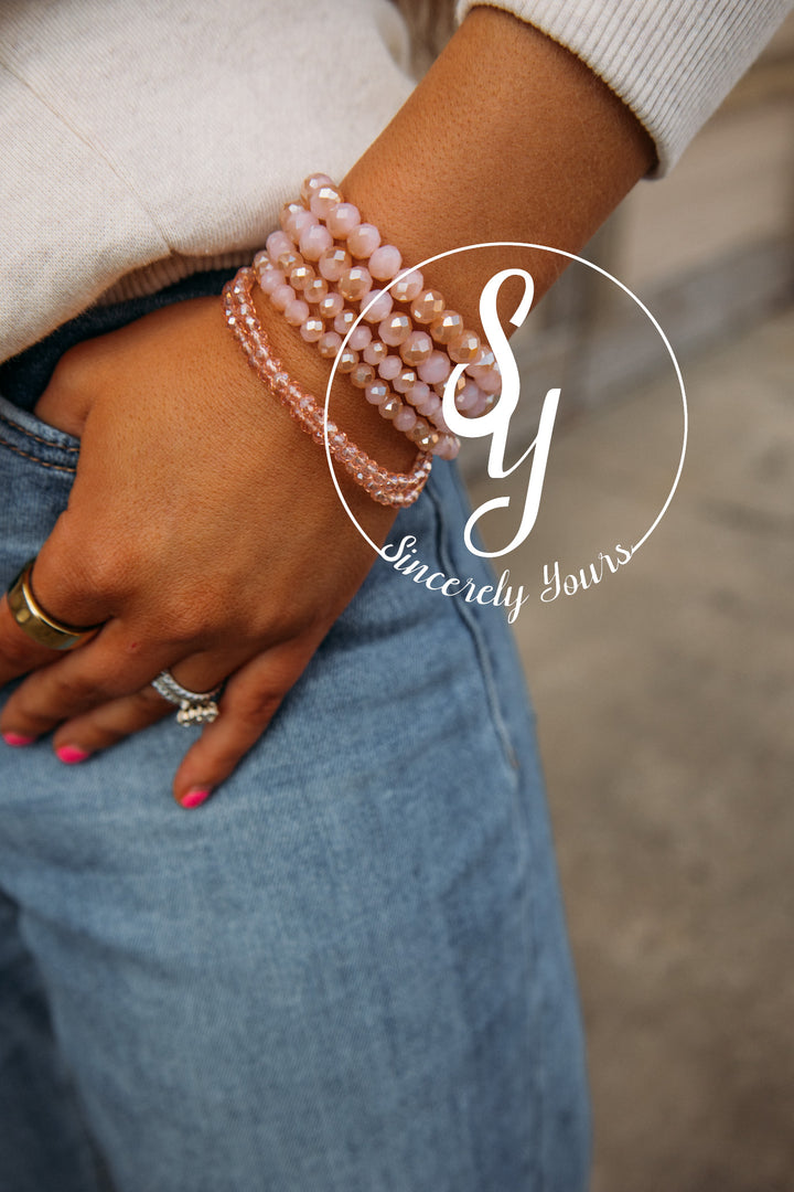 Coastal Feel Bracelet Stack - Pink