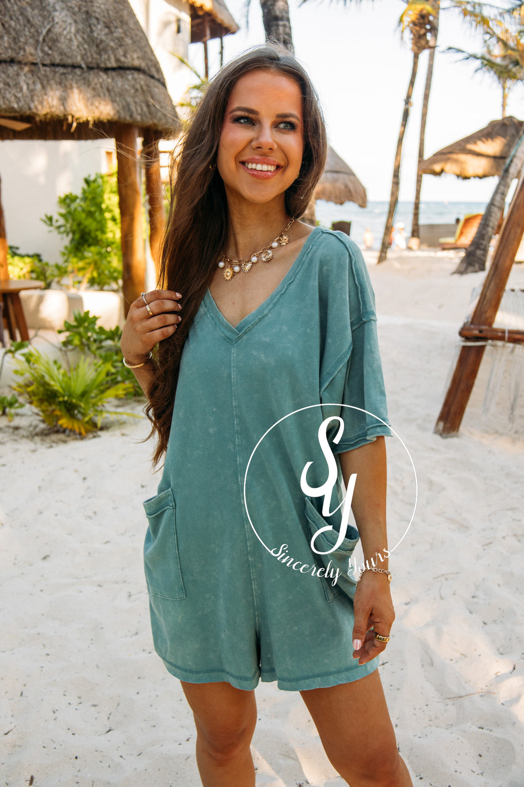 Sunrise Romper - Sage