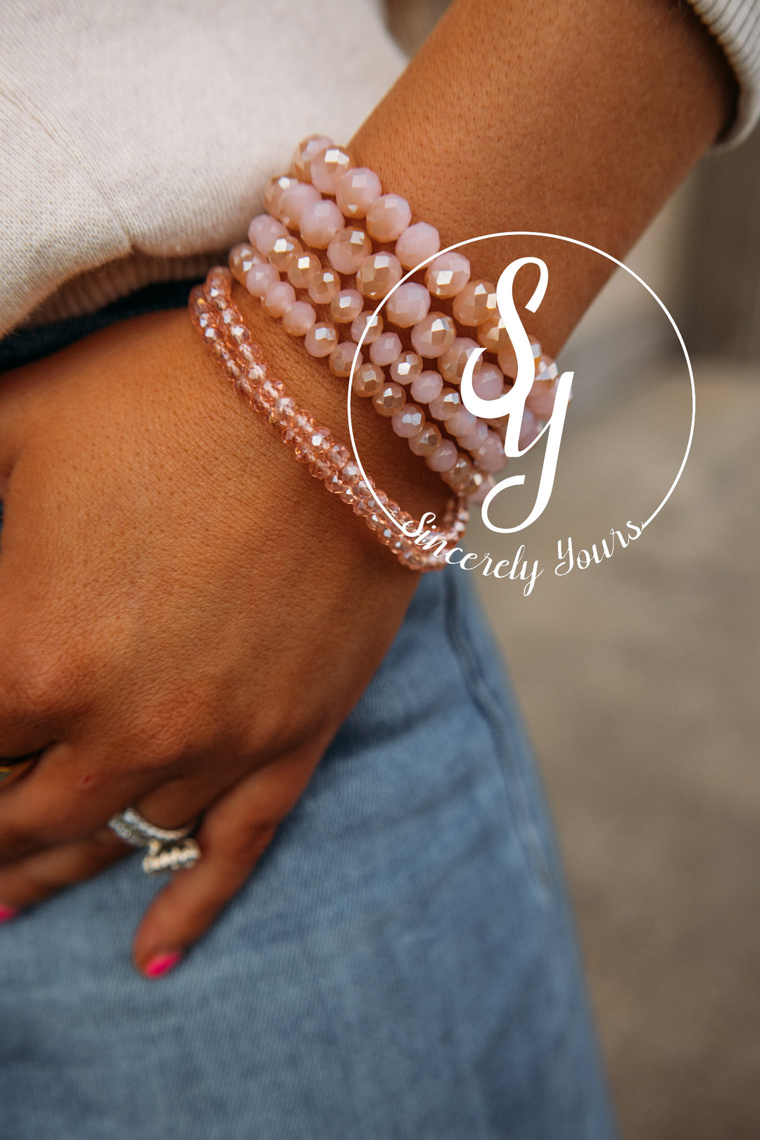 Coastal Feel Bracelet Stack - Pink