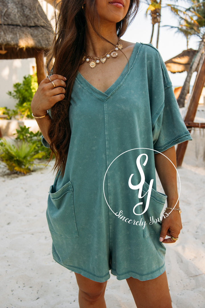 Sunrise Romper - Sage